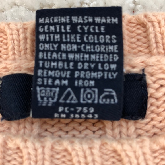 Izod Peach-Colored Cable Knit Sweater - Final Price - Picture 4 of 4